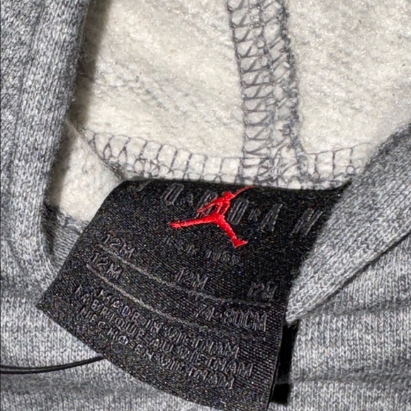 Jordan Kids Sweatpants & Hoodie Set carbon heather size 12 months new tags - Picture 7 of 15